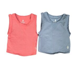 FP Movement Sleeveless Crops - Dusty Pink and Blue